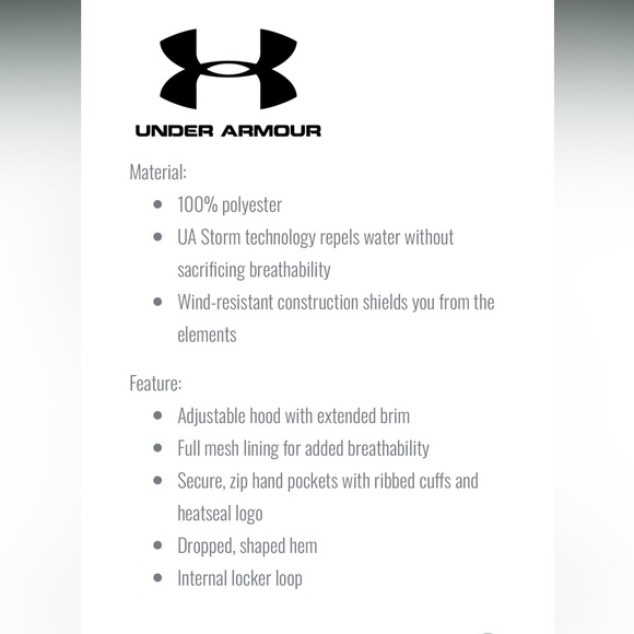 UNDER ARMOUR - MEN'S TEAM
LEGACY JACKET - Picture 8 of 8